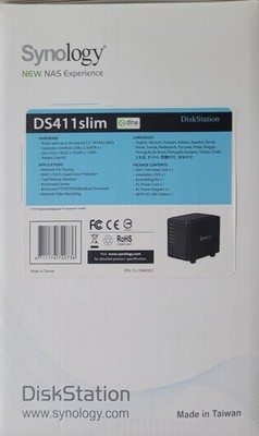 Synology DS411 Slim 4 Bay 1,6GHz DDR3 256 MB DiskStation NAS 2,5''Sata