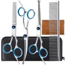 5 in 1 Premium Dog Grooming Scissors, Professional Dog Scissors for Grooming ...