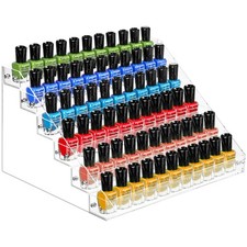 Organizador de Esmalte de Uñas Umirokin, Estante de Pintura Acrílica de 6 Niveles, 6 Capas, Transparente