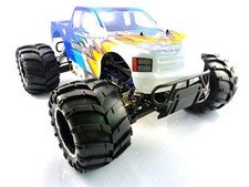 MONSTER TRUCK SCOPPIO MOTORE 32cc RADIO 2.4ghz 4WD RTR OFF ROAD RC 1:5 HIMOTO