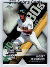 2020 Topps Chrome - Decade of Dominance Die-Cuts Rickey Henderson #DOD-3