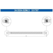 2x ATE Bremsschlauch vorne 99635513903 99635563701 21174314
