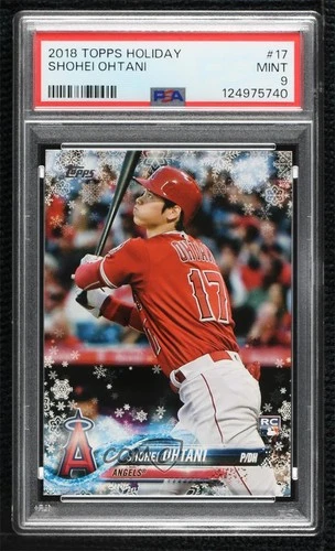 2018 Topps Holiday WalMart Mega Box Shohei Ohtani #HMW17 PSA 9 MINT Rookie RC