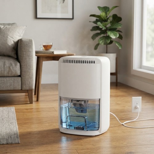 Comfort & Health: 360ML Portable Dehumidifier with 12H Timer & Auto Defrost