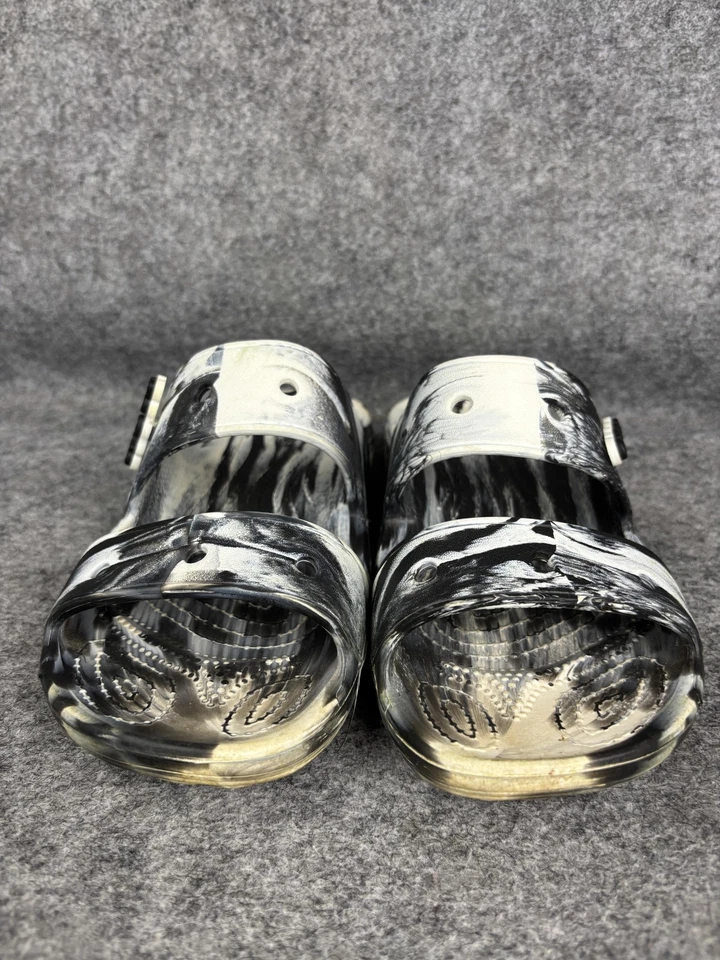 Crocs Classic Slide Shoes Womens Size 8 Mens Size 6 Comfort Sandals Marble - Image 2 of 4