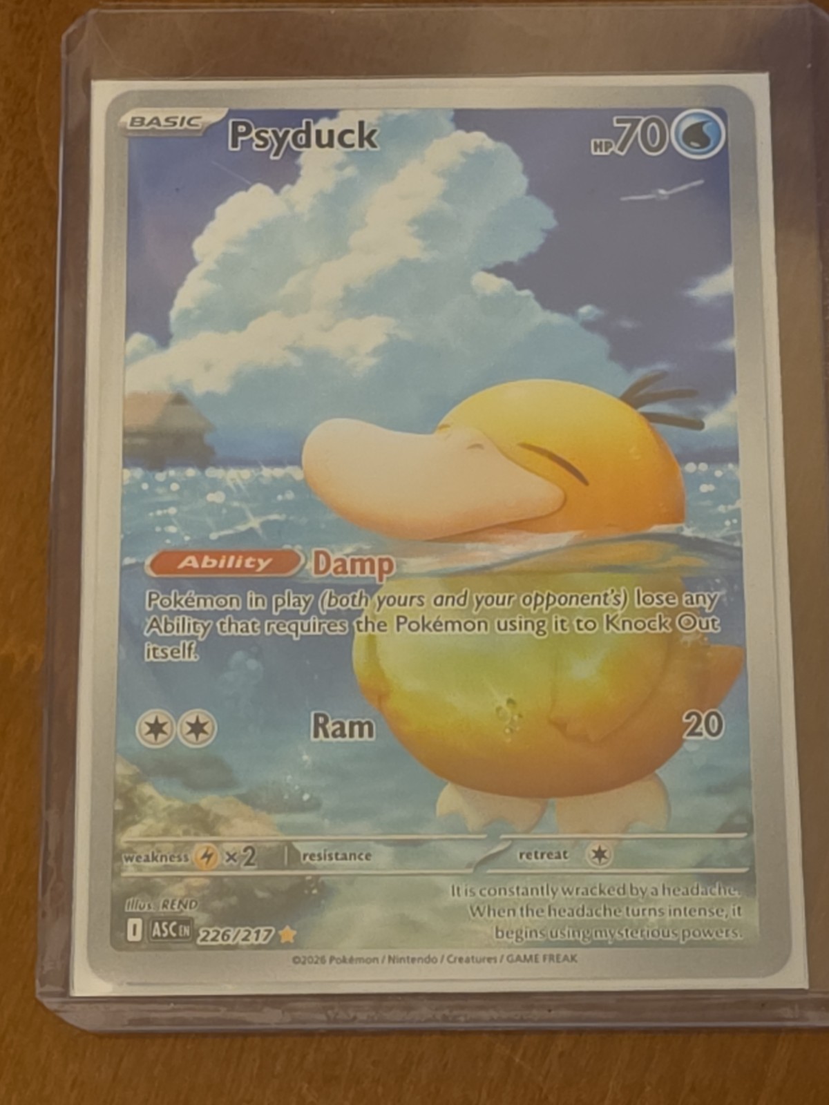 Psyduck 226/217 Ascended Heroes Illustration Rare Near Mint