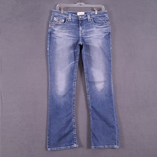 Big Star Jeans Womens 30 R Blue Denim Remy Boot Low Rise Western Grunge