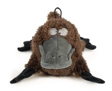 Strong 'N Silent Platypus Silent Squeak Plush Dog Toy, Chew Guard Technology ...