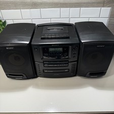 Retro Sony CFD-606 6 Disc CD Player/Tape/Radio Boombox  - Tape deck not working