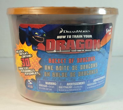 How to Train Your Dragon Bucket of Dragons 30 Figures 2010 Spin Master UNOPENED!