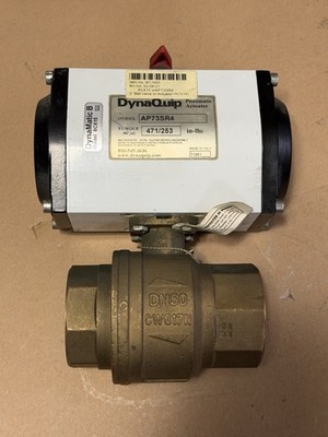 DynaQuip AP73SR4 Pneumatic Actuator Torque (80psi) 471/253 in-lbs