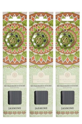 3er Set Räucherstäbchen Jasmin Weihrauch Räucher Yoga Meditation Indien 120 Stk