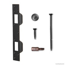 Door Strike Plate Oil Rubbed Bronze Torx Screws Bit Double Latch Striker for