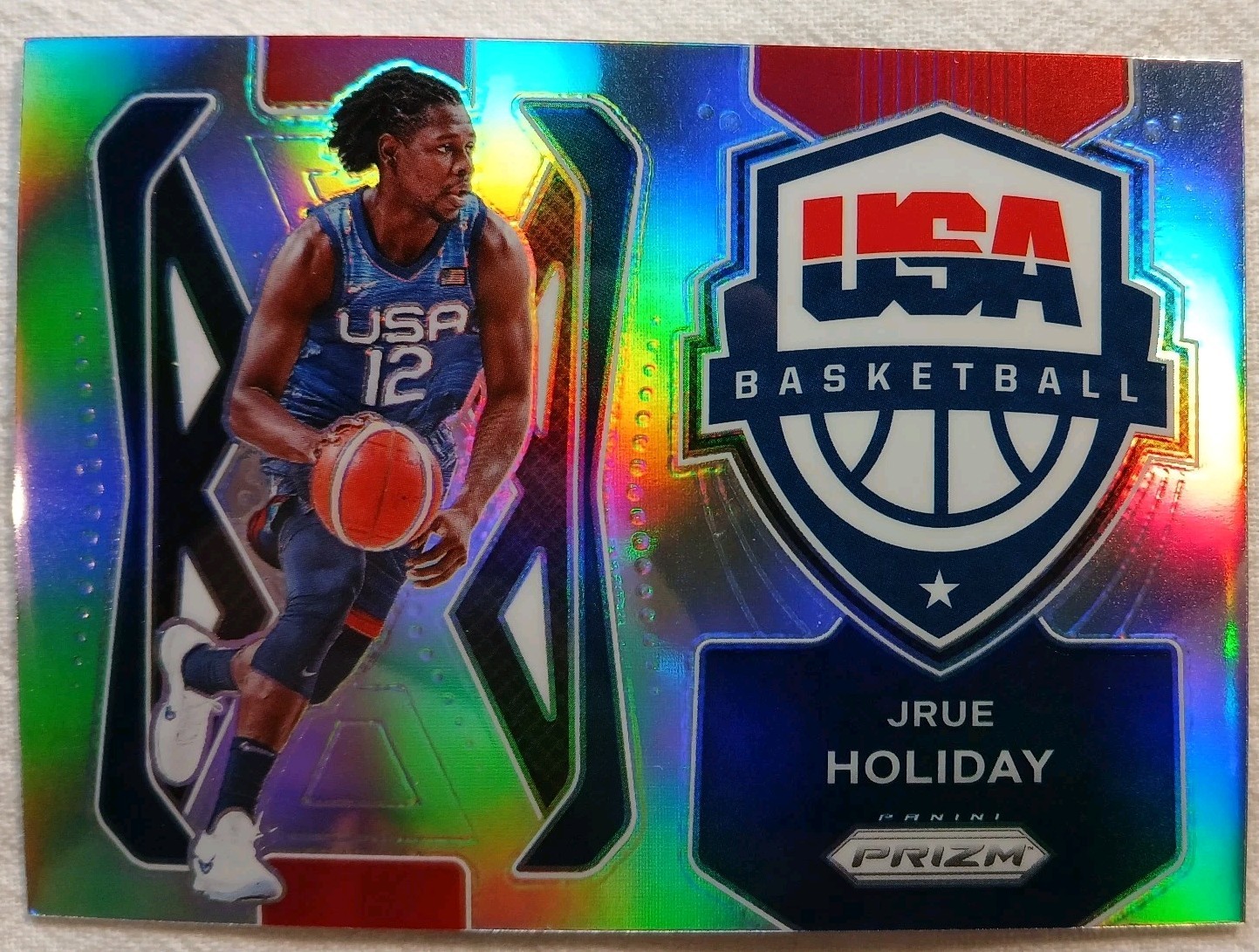 2021-22 Prizm JRUE HOLIDAY USA Basketball SILVER HOLO SP Trailblazers Portland