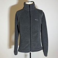 Columbia Benton Springs Gray Full Zip Fleece Jacket Winter Womens Size Medium