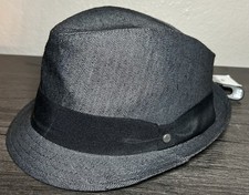 NWT Stetson All American Men's Charcoal Grey Polyester Fedora Small/Medium