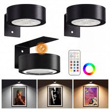 3-Pack Picture Lights for Wall Rechargeable Battery Operated Led Poster Light