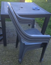 Garden Table And 3 Chairs