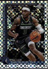 Jaden McDaniels 2025-26 Topps Chrome X-Fractor Minnesota Timberwolves #176