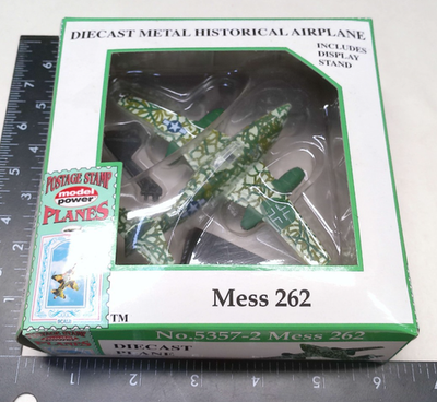 #ad 1:100 Messerschmitt 262 Model Power 5357 2 Mess Military Prop Plane NEW Dent Box $17.95