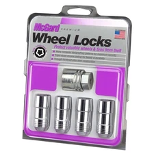 MCGARD 24205 Chrome Cone Seat Wheel Locks (M14 x 2.0 Thread Size) - Set of 4
