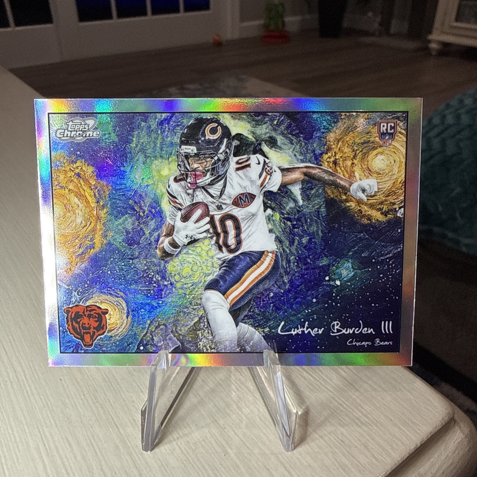 Topps 2025 Chrome Cosmic Luther Burden III RC Stars In the Night STN-7 Bears