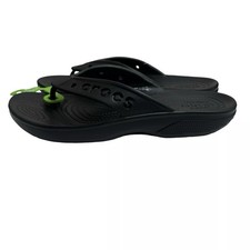 Crocs Unisex Baya ll 2 Flip Flop Flops Black Cut Out Sandals Summer Pool W 11/M9