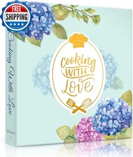 Recipe Binder with Plastic Sleeves, Full Page Cards and Dividers, Recipe Binder