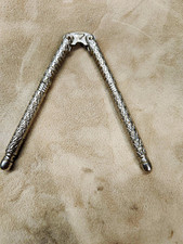 Silver-Tone Metal Hinged Nutcracker & Shell C...