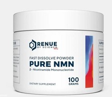 NEW SEALED Renue By Science PURE Powder 100 Gram Jar Nicotinamide Gram