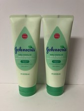 Johnson  s Baby Creamy Oil Aloe  Vitamin E No Parabens 8 fl oz X 2 Tubes