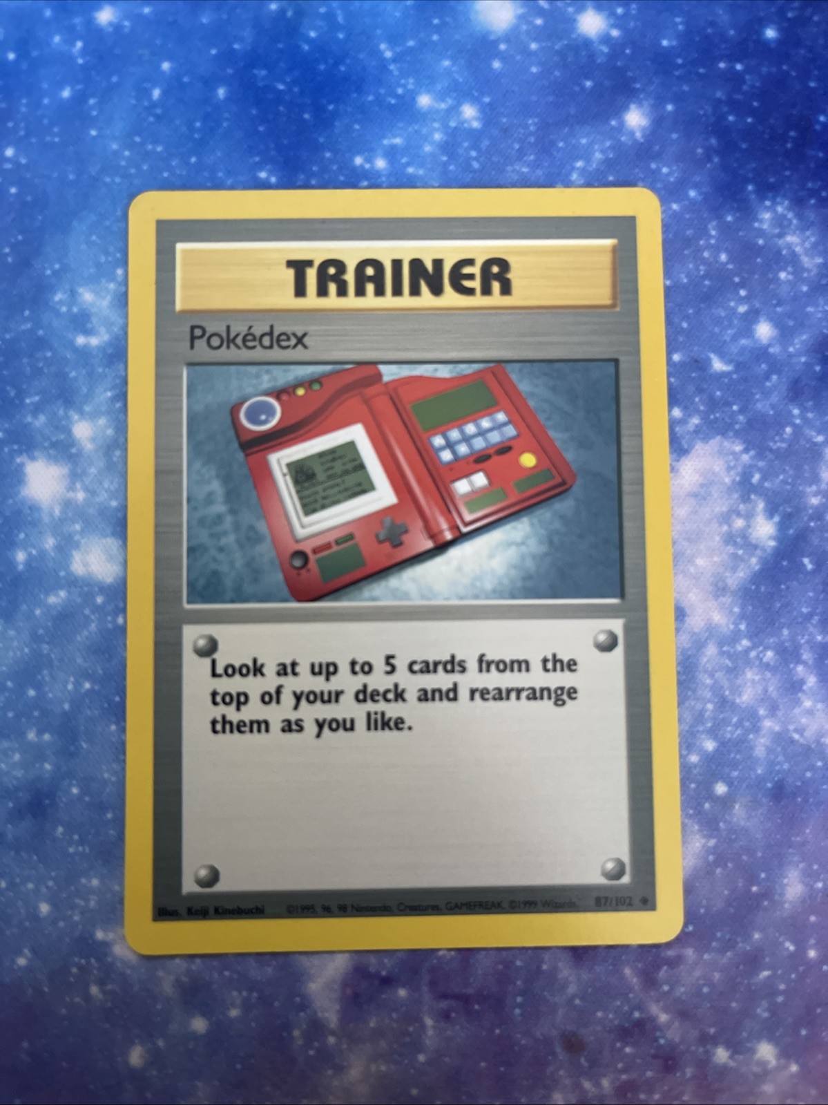 Pokédex Trainer 87/102 Uncommon Pokémon 1999 Unlimited Base Set LP