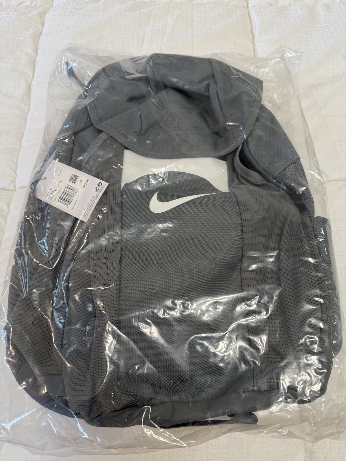 Nike Academy Team Backpack 30L Grey White Mens One Size DV0761 065