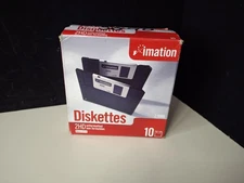 Imation - 2HD 3.5" Floppy Diskettes (2.0 MB/Unformatted) 10 Pack - Sealed
