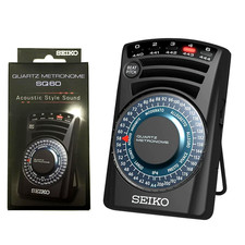SEIKO &lrm;SQ60 Quartz Metronome - Acoustic Style Sound - in Black - NEW
