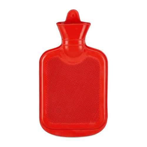 10 x Wärmflasche ohne Bezug, Bett Flasche, Warmwasserbeutel 1 L Wärmeflasche rot - Bild 9 von 9