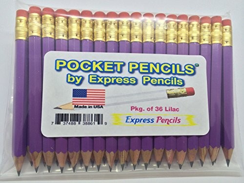 Half Pencils with Eraser - Golf, Classroom, Pew, Short, Mini, Small, Church --image