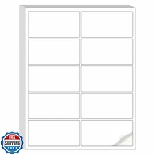 A4 Blank Printable Stickers, 8.5x11 Inch Off - White Self - Adhesive Labels f