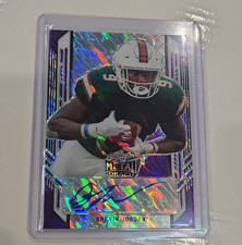2021 Leaf Pro Set Metal Brevin Jordan Purple Auto /30 #PA-BJ1 Football