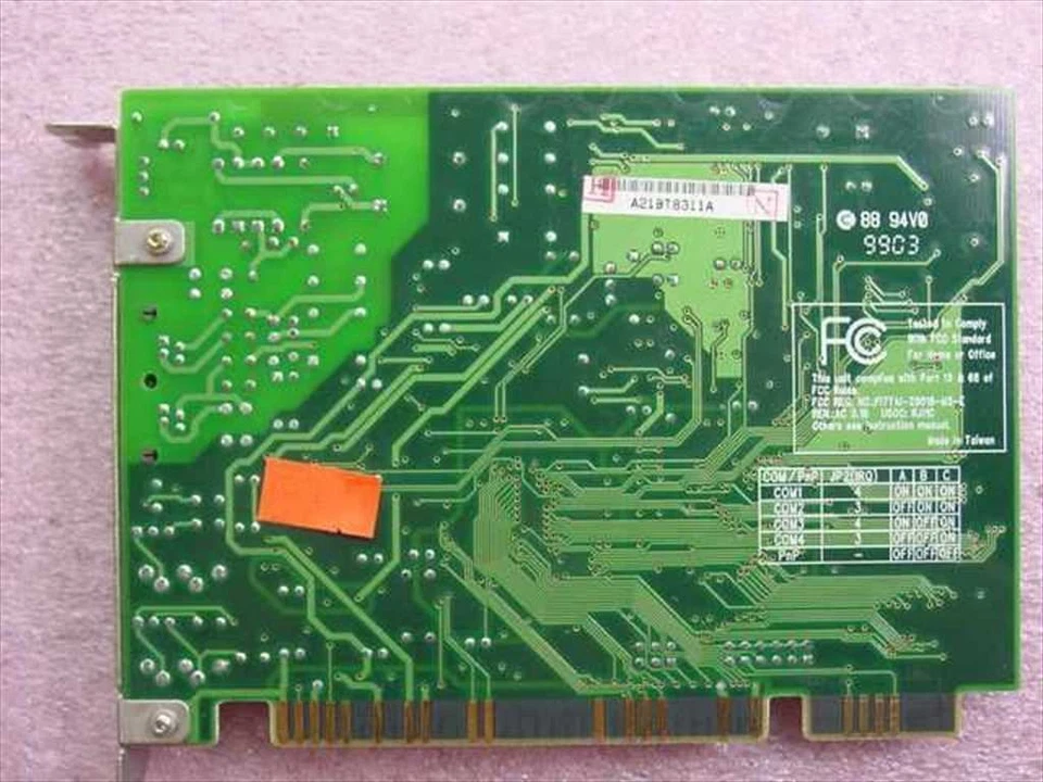 GVC 126B1640000A Internal ISA Fax Modem Card Jumpers/PnP - Image 4 of 4