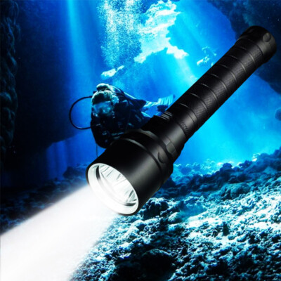 Underwater Scuba Diving Flashlight Dive Under Sea OUT Water Sports Light Torch