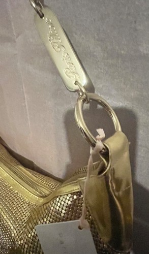 Bolso hobo en mesh dorado de Paris Hilton (Vintage/2000) - Imagen 11 de 12