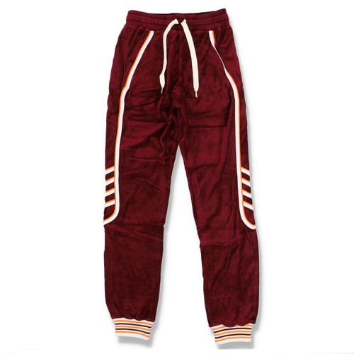 Casablanca Burgundy Racing Velour Track Pants | Size XS FW21 $575