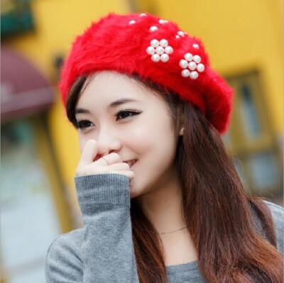 Fashion Women Beret Winter Warm Baggy Beanie Knitted Crochet 