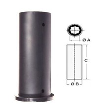 BOCCOLA GOMMA Øi 25 Øe 36 H 100 MM LINEA D'ASSE NAUTICA