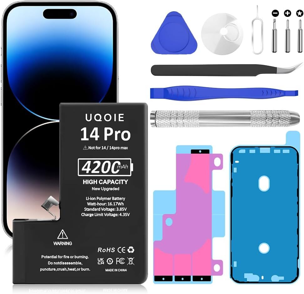 Battery for iPhone 14 Pro Upgrade 4200mAh Ultra High Battery for iPhone 14 Pro Upgrade 4200mAh Ultra High