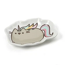 Pusheen "Pusheenicorn” Stoneware Trinket Tray Dish 4.5 Inches, Multicolor NEW