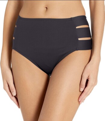 La Blanca Size Retro Bikini Bottom Strappy High Waist Tummy