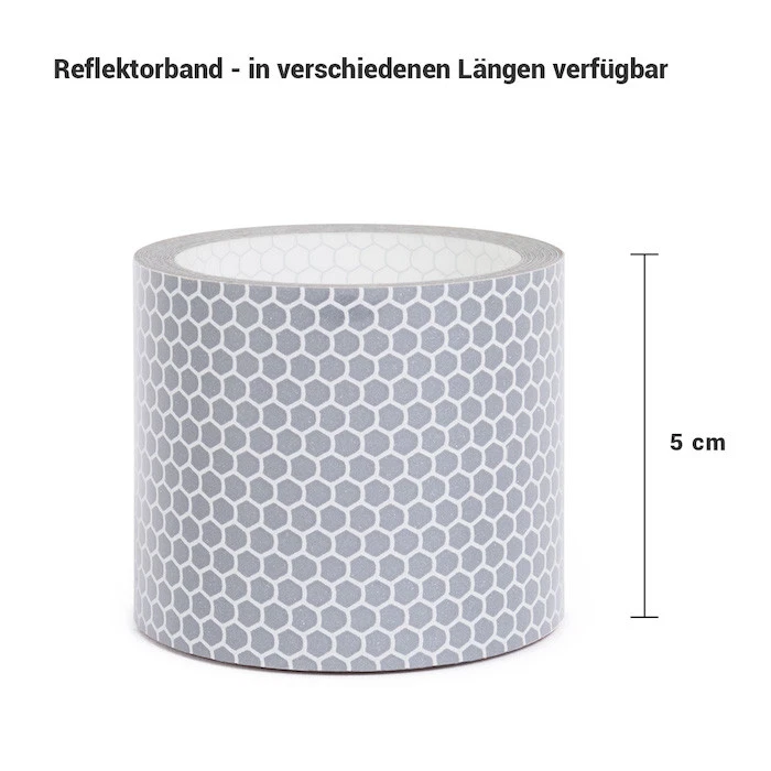 Reflektorband Wabenmuster 5cm weiß 3m 10m 20m 50m Auto, Motorrad, Fahrrad, Boot - Bild 2 von 4