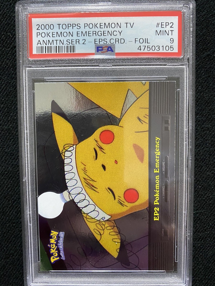 2000 Topps Pokemon TV Animation Series 2 Pokemon Emergency Foil